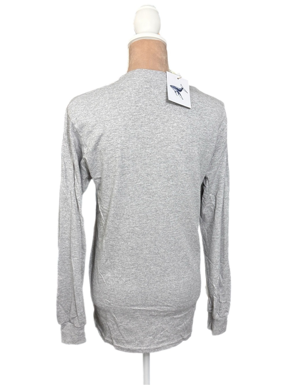 East Coast Club Preppy Lobster Long Sleeve T-Shirt in Gray Womens Small New Top - Picture 5 of 7